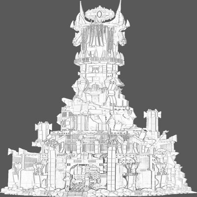 10333 - Torre Barad-dur il signore degli anelli