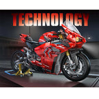 PANLOS 672101 1:5 Technic Ducati V4S Moto da Corsa con Luci LED 2129PCS