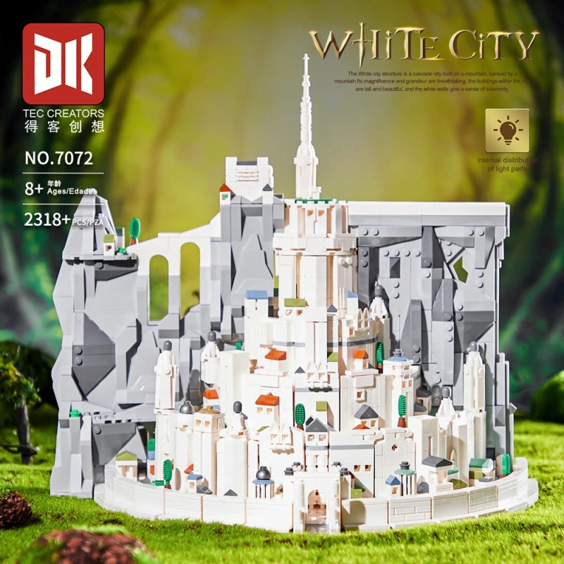 MOC DK 7072 Minas Tirith Signore degli Anelli, Il Ritorno Del Re. 2318pcs Scatola e Luci LED