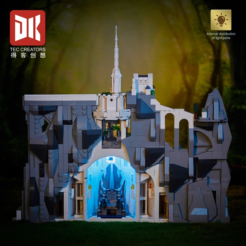 MOC DK 7072 Minas Tirith Signore degli Anelli, Il Ritorno Del Re. 2318pcs Scatola e Luci LED