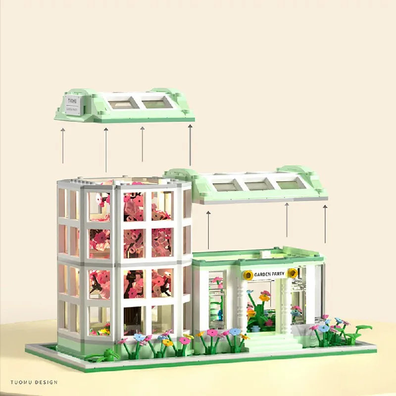 T3008 Giardino botanico modulare 827 PCS con luci