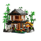 FUNWHOLE L9075 Edificio modulare stile giapponese 2432PCS 2 minifigures e Luci LED e Scatola
