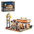 Funwhole F9065 Stazione di servizio Stazione di rifornimento Benzinaio edificio modulare con scatola 1608PCS