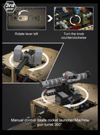 CaDA C61036W Humvee H1 1:8 versione Radiocomando o Statica blindato tipo SUV militare 3935pcs