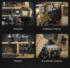 CaDA C61036W Humvee H1 1:8 versione Radiocomando o Statica blindato tipo SUV militare 3935pcs