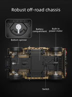 CaDA C61036W Humvee H1 1:8 versione Radiocomando o Statica blindato tipo SUV militare 3935pcs