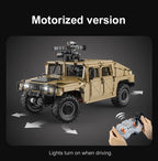 CaDA C61036W Humvee H1 1:8 versione Radiocomando o Statica blindato tipo SUV militare 3935pcs