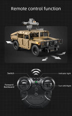 CaDA C61036W Humvee H1 1:8 versione Radiocomando o Statica blindato tipo SUV militare 3935pcs