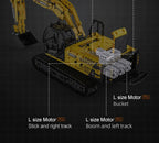 Cada C61082W Remote Control RC Escavatore  1702Pcs