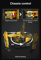 Cada C61082W Remote Control RC Escavatore  1702Pcs