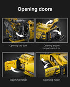 Cada C61082W Remote Control RC Escavatore  1702Pcs