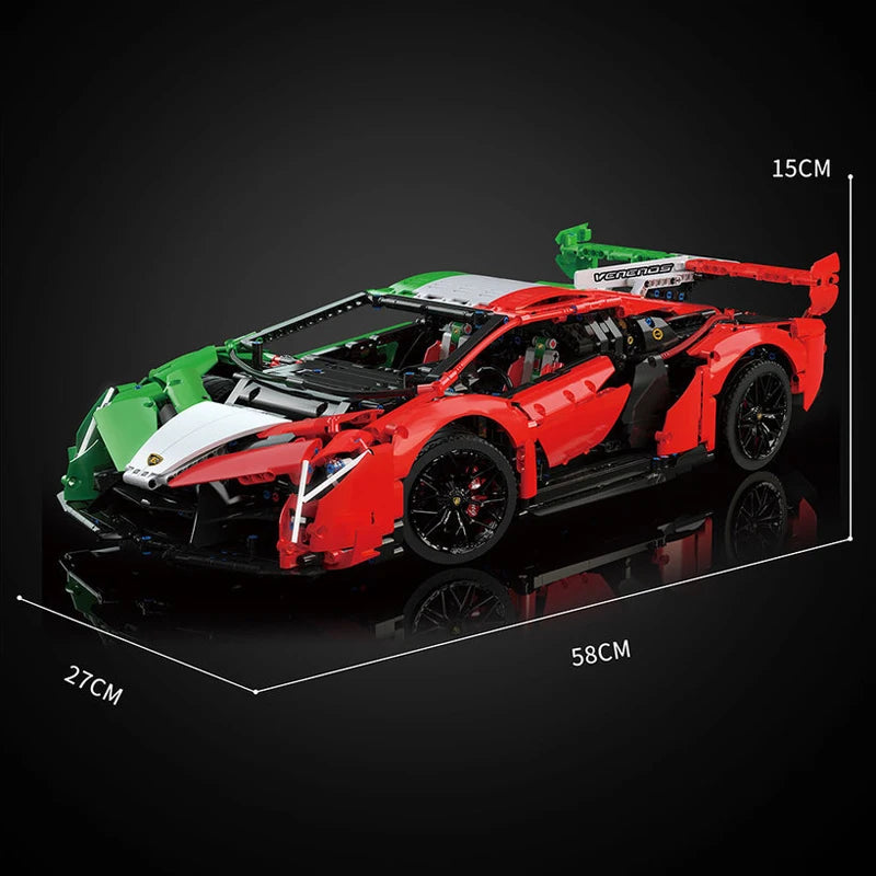 K-BOX 10222 Lamborghini Veleno colori Italia Technic 3611 PCS scala 1:8