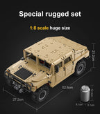CaDA C61036W Humvee H1 1:8 versione Radiocomando o Statica blindato tipo SUV militare 3935pcs