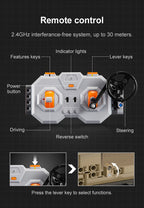 CaDA C61036W Humvee H1 1:8 versione Radiocomando o Statica blindato tipo SUV militare 3935pcs