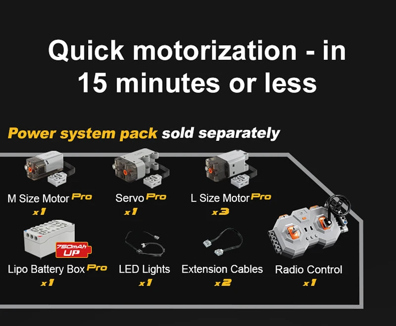 CaDA C61036W Humvee H1 1:8 versione Radiocomando o Statica blindato tipo SUV militare 3935pcs