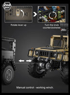 CaDA C61036W Humvee H1 1:8 versione Radiocomando o Statica blindato tipo SUV militare 3935pcs