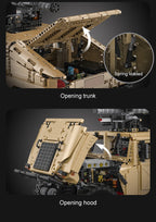 CaDA C61036W Humvee H1 1:8 versione Radiocomando o Statica blindato tipo SUV militare 3935pcs