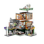FUNWHOLE F9058 Edificio modulare Negozio di Dischi Scatola inclusa e 6 minifigures 1980PCS