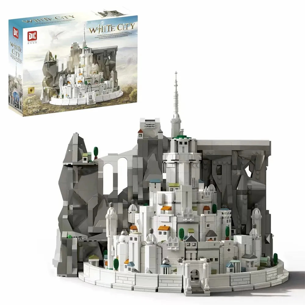 MOC DK 7072 Minas Tirith Signore degli Anelli, Il Ritorno Del Re. 2318pcs Scatola e Luci LED