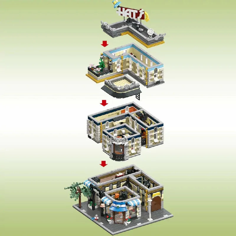 Jie Star 89121 - Hat Store - Negozio di cappelli edificio modulare Jiestar 3140pcs