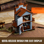 FUNWHOLE F9026 Ufficio dello sceriffo del Far West edificio modulare con Scatola e Luci LED 1240PCS