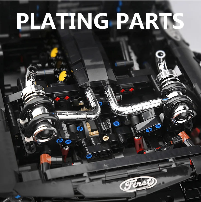 MOULD KING 13108 Technic MOC-22970 APP & RC Motore Mustang Hoonicorn con Scatola e Motore