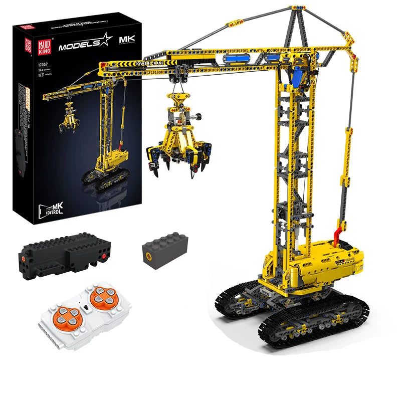 Mould King 17059 GRU Technic APP&RC Scatola e motore 1731PCS