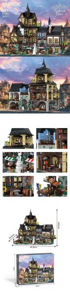 FALAGIL XJ1003 Città Medievale modulare con scatola 3867PCS