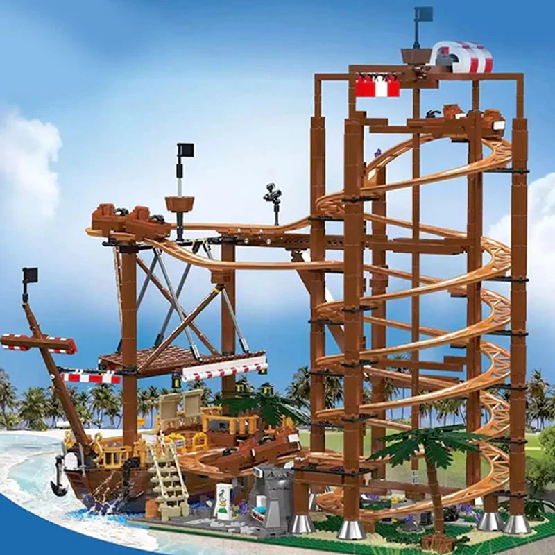 MouldKing 11013 Montagne Russe con scatola e Motore 2174PCS