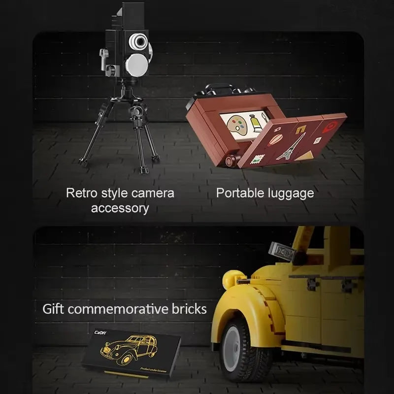 CaDA C61026 Citroen 2CV Creator 1238PCS 1:12