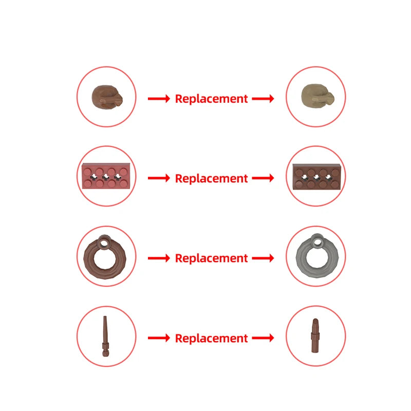 MOC 143807 Baita nella Foresta Casetta nel Bosco Edificio modulare Ambientazione 2028PCS