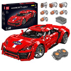 Mould King 13190 Technic APP & RC Red Lykan 4070 PCS Scatola e motore