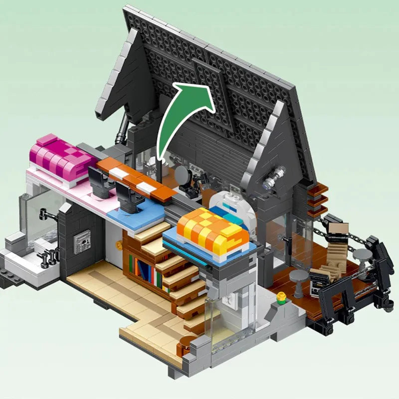 Mork10213 The Lambda House Cafe edificio Modulare moderno 3832PCS