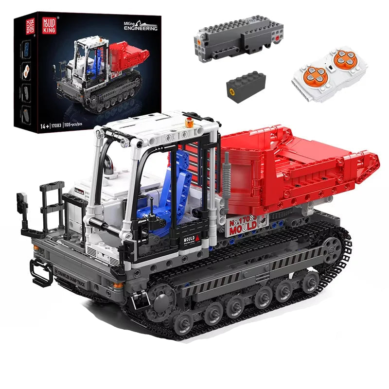 Mould King 17083 Escavatore Technic compatto motorizzato con braccio articolato e cingoli mobili1105PCS