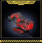 Mould King 17070/17071 Technic Radiocomandato rol R9800 Escavatore Ruspa Bulldozer Rosso o Giallo