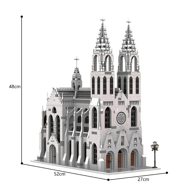 MOC 148170 Cattedrale Gotica edificio modulare Medievale Creator 4165PCS istruzioni PDF