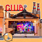 Funwhole F9068 Club Discoteca in Vecchia fabbrica edificio modulare con LUCI LED e Scatola 2654PCS