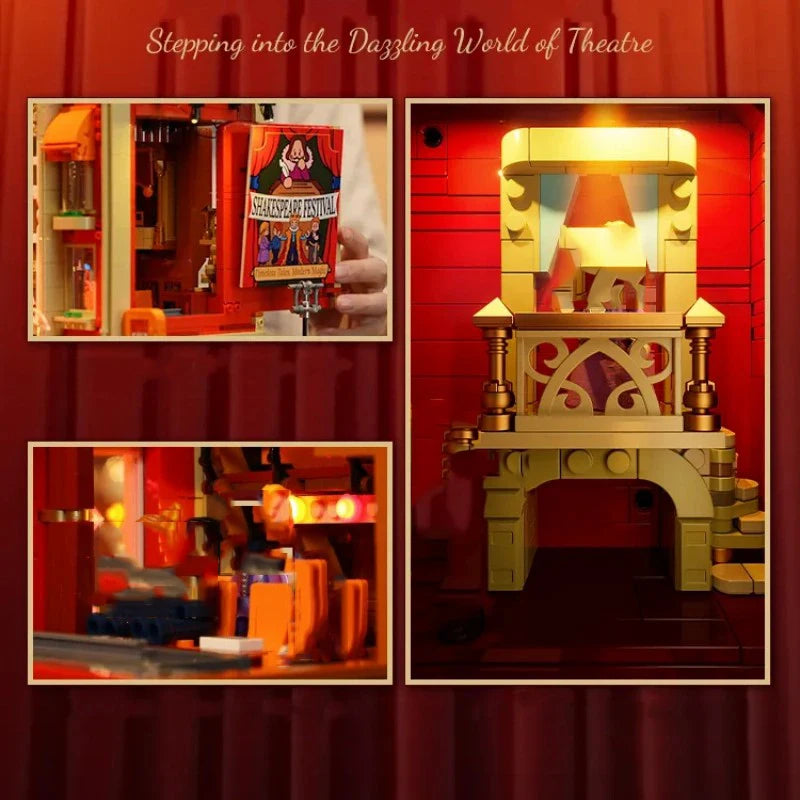 FunWhole F9056 Teatro Edificio modulare con Luci LED e Scatola 2445PCS