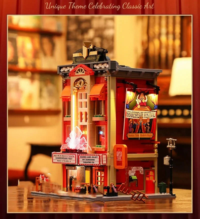 FunWhole F9056 Teatro Edificio modulare con Luci LED e Scatola 2445PCS