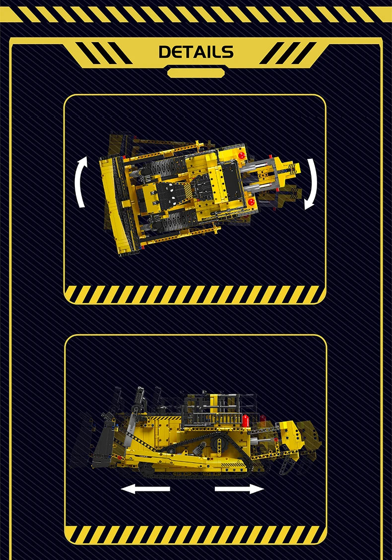 MOULD KING 15084 Technic Bulldozer Remote Control 1508PCS