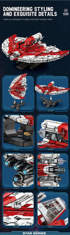 5749PCS MOC Reobrix 99006 JEDI T6 Shuttle Star Wars con Scatola