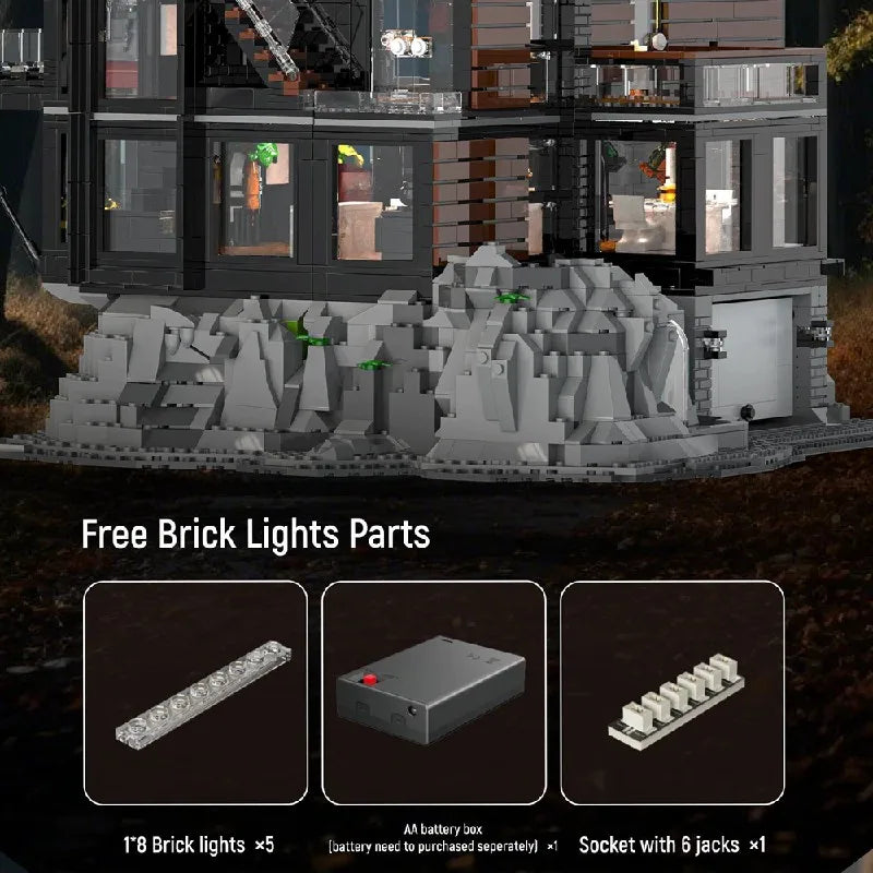Xbert 66104 Casa dei Vampiri edificio modulare con Scatola e Luci LED 3388PCS