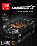 Mould King 13163 Technic La Voiture Noire Con Scatola e Motore radiocomandato