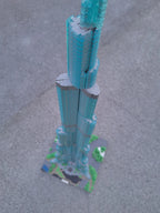 MOC 104784 Dubai Burj Khalifa Scala 1:500 Edificio modulare grattacielo 7400PCS [Pre-vendita]