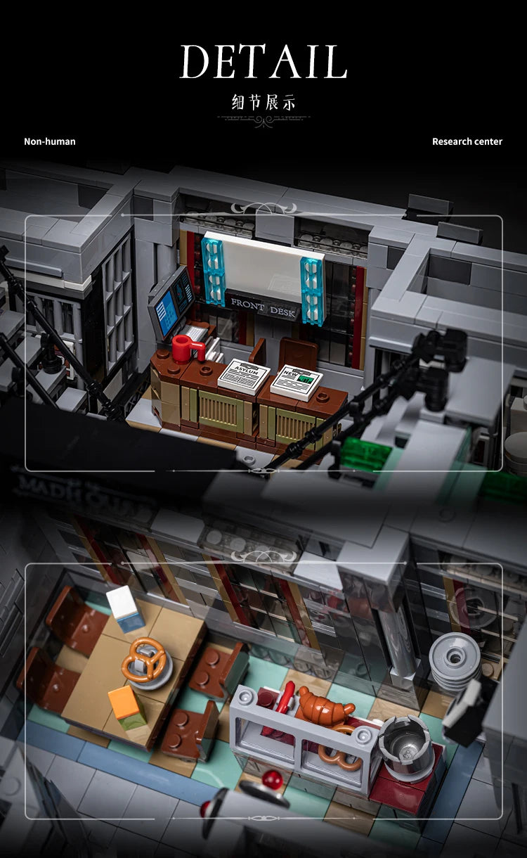 PANLOS 613002 Manicomio Ospedale Horror edificio modulare 7499PCS