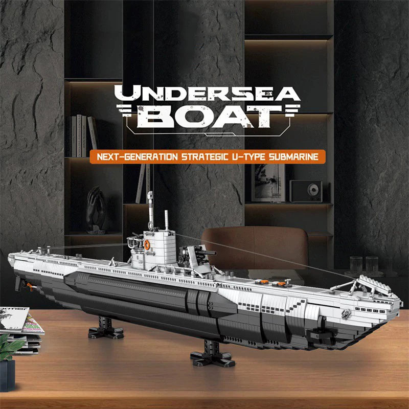RB33050 Sottomarino U-Type undersea boat Sottomarino Tedesco Militare 3687PCS