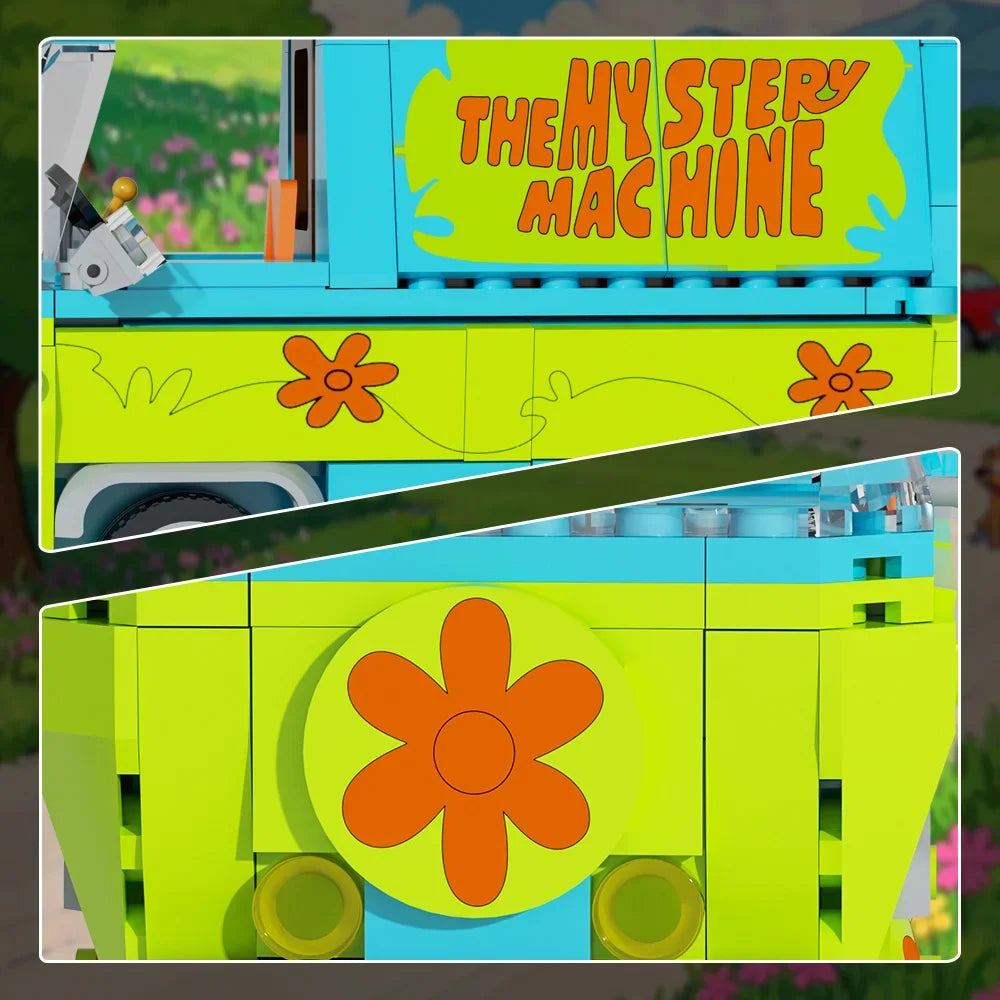 GoBricks S0006 Mystery Machine Furgoncino di Scooby Doo Creator 340 PCS Istruzioni PDF