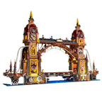 Funwhole F9047 Steampunk Ponte Basculante modulare con 9 minifigures LUCI LED e Scatola 3170 PCS