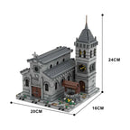 MOC-33985 Chiesa Medievale edificio modulare per città architettura medievale 2085PCS istruzioni PDF