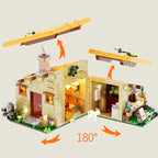 Funwhole F9049 Caseificio Latteria con Luci Led e scatola 867PCS